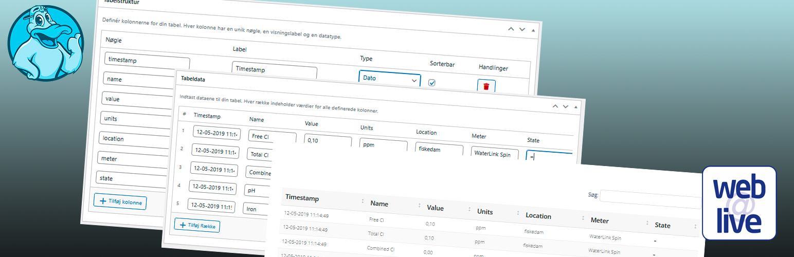 Webalive Advanced Tables (WAAT)